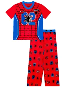 Spiderman 2 Piece Short Sleeve and Pant Pajama Set Sizes 4 12