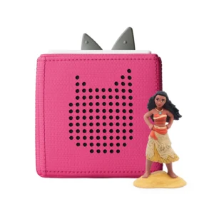 Tonies Disney Toniebox Audio Player Starter Set with Moana Pink Weight 3 lbs