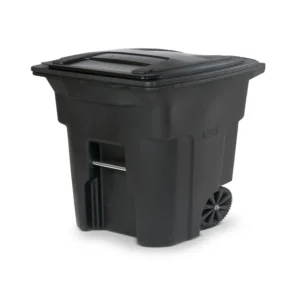 Toter 64 Gal Black Wheeled Trash Can – Heavy-Duty