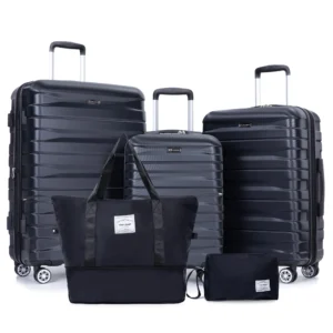 Tripcomp 5-Piece Hardside Expandable Luggage Set – TSA Lock & Spinner Wheels