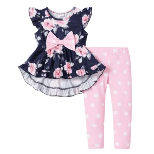 WAYS TO CELEBRATE Valentine’s Toddler Girl Top and Skirt Set – Festive 2-Piece Outfit
