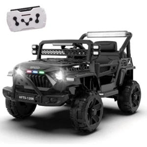 12V Kids Electric Vehicles Kids 12V Ride Electric Truck Car w Remote Control Four wheel Suspension USB Bluetooth Power display lights Battery Powered