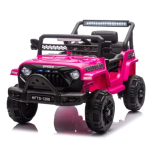 12V Kids Electric Vehicles Kids 12V Ride Electric Truck Car w Remote Control Four wheel Suspension USB Bluetooth Power display lights Battery Powered
