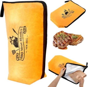 21 BBQ Insulated Smoker Bag – Black Oxford Fabric for Brisket