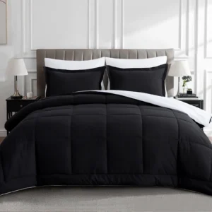 Aisbo 3Pcs Corduroy Thick Light Khaki Comforter Set Queen Warm And Fluffy Winter Use Quilted Comforter With Pillowcases