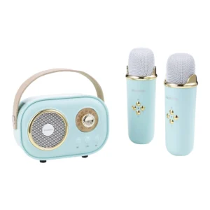 Aiwa Retro Wireless Karaoke Speaker – Mint, Bluetooth, Built-in Mic