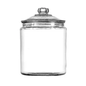 Anchor Hocking Heritage Hill Glass Jar with Lid – 1/2 Gallon