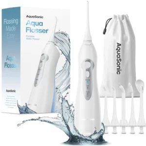 AquaSonic Precision Water Flosser with 5 Modes – 290ml Tank