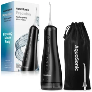 AquaSonic Precision Water Flosser with 5 Modes – 290ml Tank