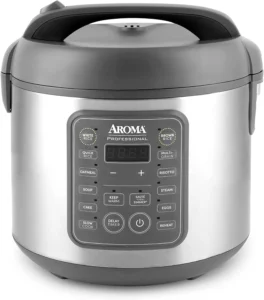 Aroma 20 Cup Cooked Glass Lid Digital Rice Cooker