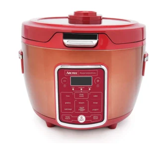 Aroma 20 Cup Cooked Glass Lid Digital Rice Cooker