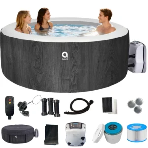 Avenli 2-3 Person Inflatable Hot Tub Spa – Rapid Heating, 105 Jets