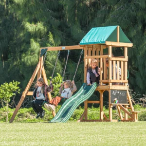 Backyard Discovery Aurora Cedar Swing Set – Heavy-Duty Outdoor Play