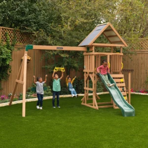 Backyard Discovery Aurora Cedar Swing Set – Heavy-Duty Outdoor Play
