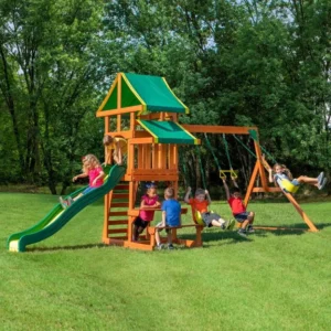 Backyard Discovery Aurora Cedar Swing Set – Heavy-Duty Outdoor Play