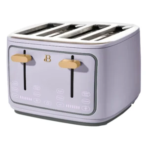 Beautiful 2 Slice Toaster with Touch Activated Display Porcini Taupe by Drew Barrymore
