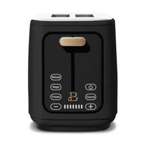 Beautiful 2 Slice Toaster with Touch Activated Display Porcini Taupe by Drew Barrymore