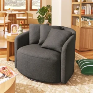 Beautiful 2772 6353F 80K Drew Chair by Drew Barrymore Charcoal