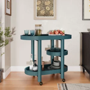 Beautiful Drew Barrymore Thyme Green Bar Cabinet – $114