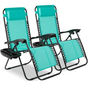 Best Choice Products 2-Pack Zero Gravity Chairs w/ Cup Holders