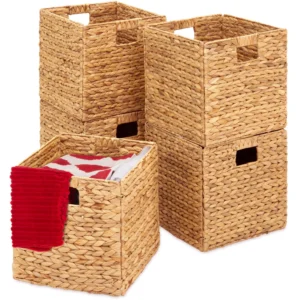 Best Choice Products Hyacinth Storage Basket w Lid – Natural
