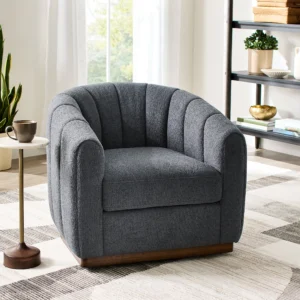 Better Homes Gardens Lillian Accent Chair – Plush Charcoal Boucle