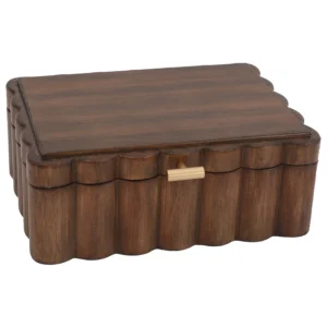 BHG Scallop Wood Box – Elegant Home Decor Storage