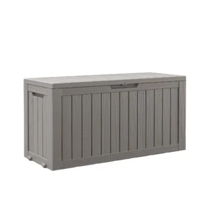 Bifanuo 80-Gallon Resin Deck Box – Waterproof Outdoor Storage with Lock