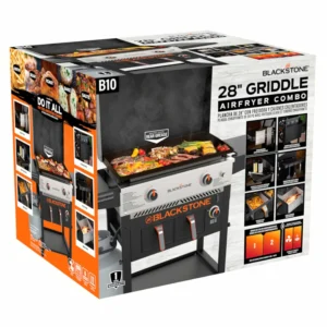 Blackstone 28” Propane Griddle with Air Fryer – 2 Burner Combo