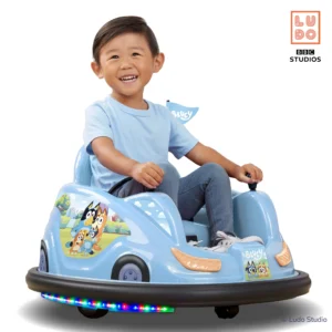Bluey 6V Bumper Car Ride On – Toddler Fun Indoor/Outdoor
