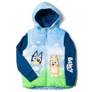 Bluey Toddler Girls Western Jacket with Long Sleeves Sizes 2T 5T