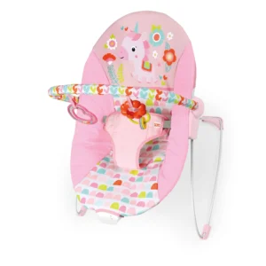 Bright Starts Vibrating Infant Bouncer – Fantasy Unicorn