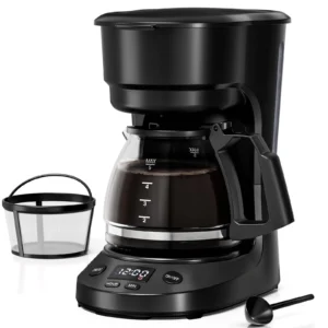 Capresso 5-Cup Mini Drip Coffee Maker – Auto Pause & Serve, Reusable Filter