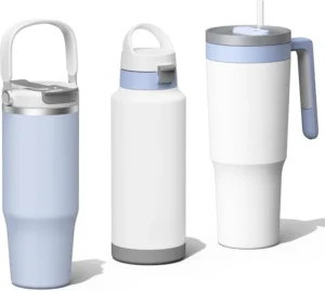 CAROTE 3-Pack Insulated Water Bottles – Leakproof 34oz & 24oz