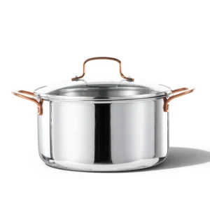 Carote 8-Quart Tri-Ply Stainless Steel Stock Pot – Purple 5-Piece Set