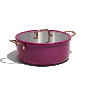 Carote 8-Quart Tri-Ply Stainless Steel Stock Pot – Purple 5-Piece Set