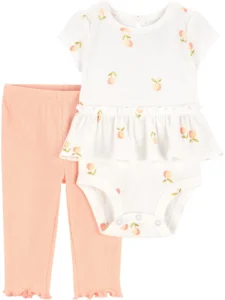 Carter’s Child of Mine Baby Girl Outfit Set – 2-Piece, Sizes 0-24M