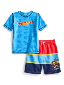 Character Toddler Boy Swim Trunks Hot Wheels Size 12M 5T