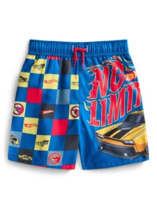 Character Toddler Boy Swim Trunks Hot Wheels Size 12M 5T