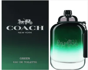 Coach Men’s Green EDT 3.4 oz – Long-lasting Citrus Scent