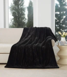 Cozy Haven Faux Fur Throw Blanket – 50×72 Reversible Plush