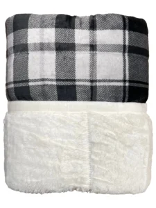 Cozy Haven Faux Fur Throw Blanket – 50×72 Reversible Plush