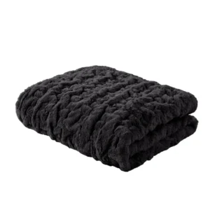 Cozy Haven Faux Fur Throw Blanket – 50×72 Reversible Plush