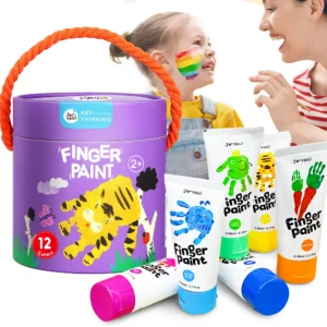 Crayola Washable Kids Finger Paint – Non-Toxic 6-Pack