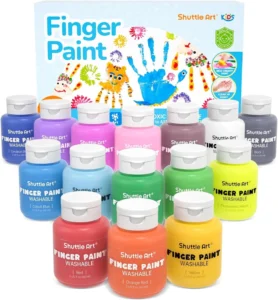 Crayola Washable Kids Finger Paint – Non-Toxic 6-Pack