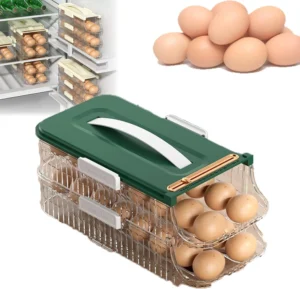 CWC 2-Level Egg Carrier – Space-Saving Storage for 2 Dozen Eggs