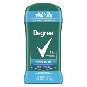 Degree Men Original Antiperspirant Deodorant for Men Cool Rush Twin Pack 2 7oz