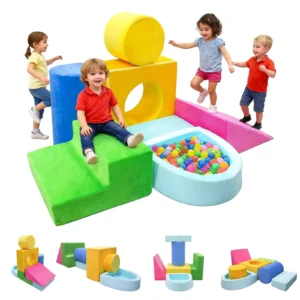 Delta Children 7-Piece Foam Play Fort – Safe Creative Building Fun