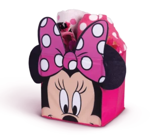 Delta Children Minnie Mouse Toy Box – Retractable Fabric Top