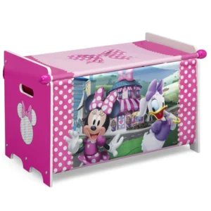 Delta Children Minnie Mouse Toy Box – Retractable Fabric Top